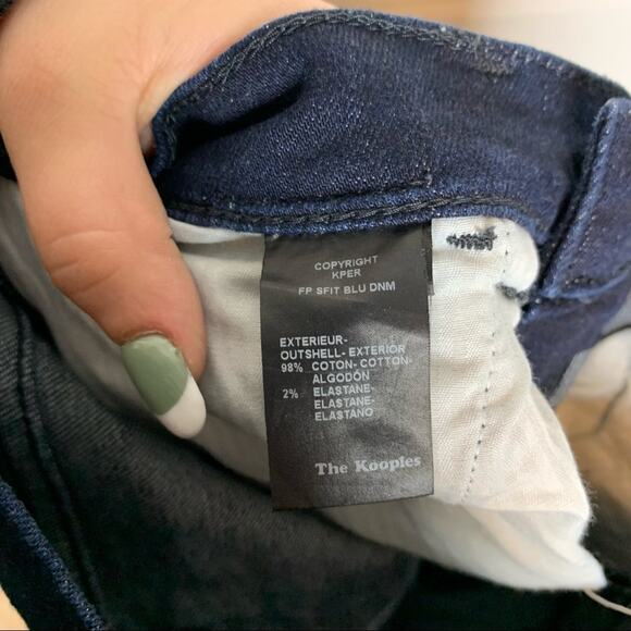 The Kooples Dark Wash Mid Rise Skinny Ankle Jeans Size 26 - Picture 5 of 6